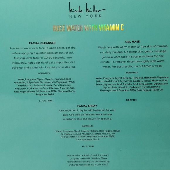 NEW Nicole Miller Hydration Station w/Rosewater - Picture 5 of 5